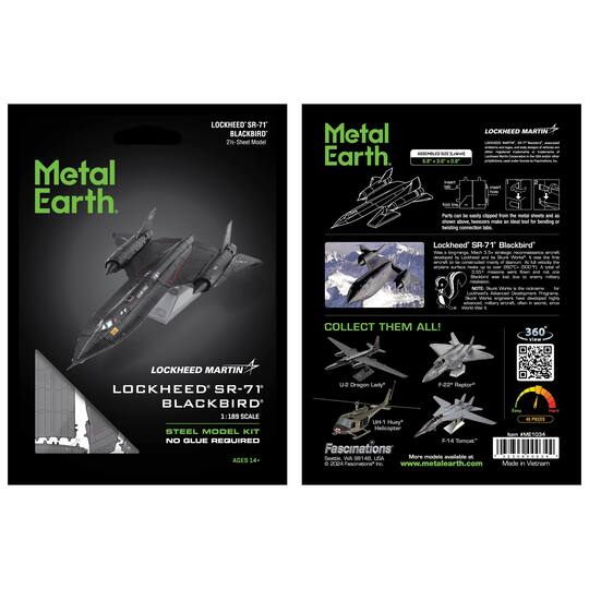 Metal Earth® Lockheed® SR-71® Blackbird® Steel Model Kit
